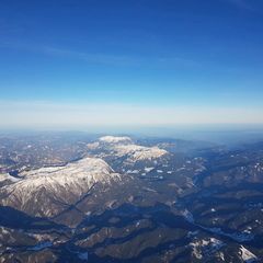 Flugwegposition um 14:30:56: Aufgenommen in der Nähe von Veitsch, St. Barbara im Mürztal, Österreich in 4305 Meter
